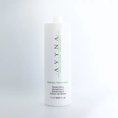 AVYNA Abbondanza Herbal Extract Shampoo (33.81 Oz) - Haircare, Gentle, Lightweight, Nourishing, Prevents Hair Loss, Rosemary, Shampoo Hair Growth