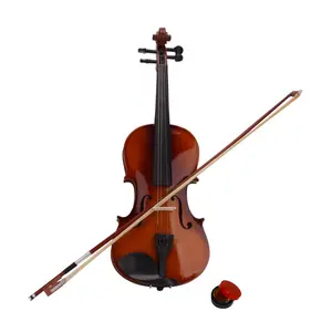 4/4 Full-Size Natural Basswood Acoustic Violin Set - Includes Case, Bow, Violin Rosin - Ideal for Beginners, Festival Gifting Option