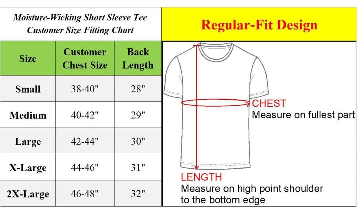5-Pack Men's Moisture Wicking Active Performance Crew Neck Dry Fit Short Sleeve - Long Sleeve and Muscle Tee T-Shirts Menswear Set Outdoor Top