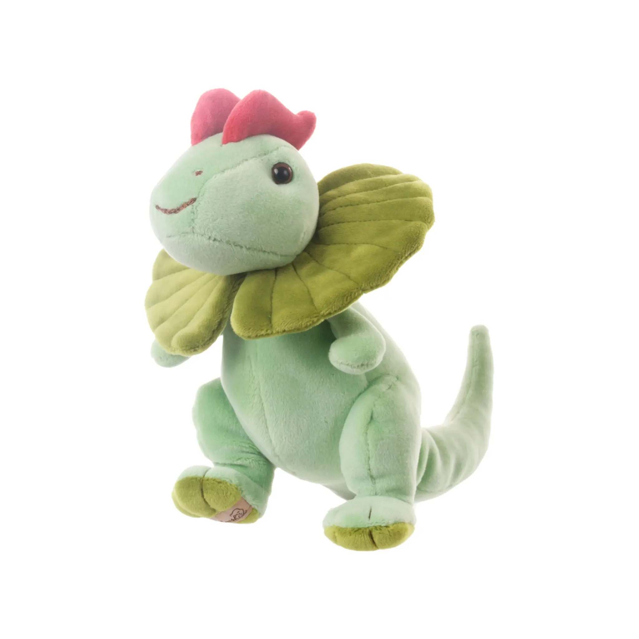 Bukowski Bears Baby Dilo 7in Vibrant Green Dilophosaurus Stuffed Animal Toy - Soft Fabric, Playful Design, Safe for 0+ Years Babies, Introducing Baby Dilo