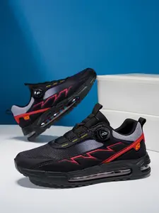 1 Pair Men's BOA Closure Air Cushion Sneakers | Streetwear Style | Breathable Mesh + Full-Length Air Cushion | For Daily Commute / Light Sports / Students