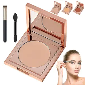 Colored Clay CC Undereye Corrector, Color Corrector for Dark Circles with Brush, CC Undereye Corrector, Conceal & Brighten Dark Circles, Under Eye Hydrating Concealer for Women (Light-Medium Peach)