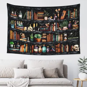 Magical Potion Light Tapestry - Spooky Decorative Indoor Wall Hanging, Halloween Home Decor for Bedroom, Spooky Tapestries