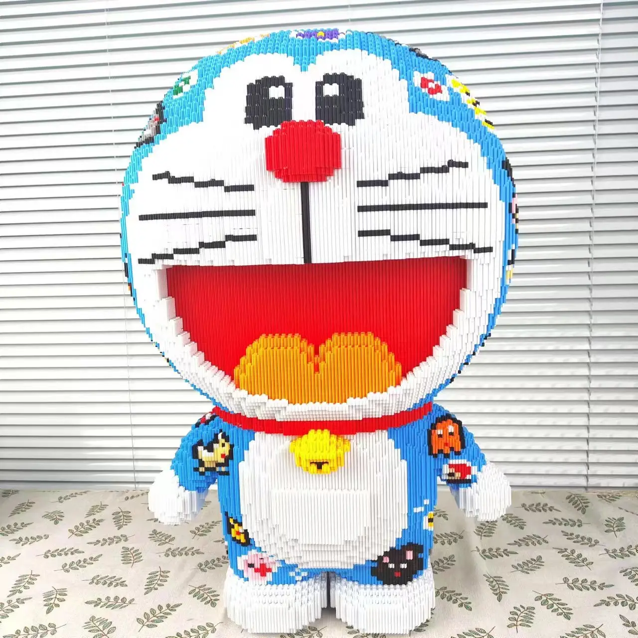 Multi color compressed link small building block series - Blue Cat