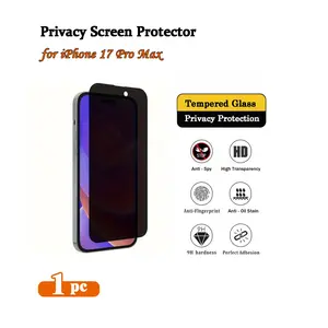 1pc Professional Privacy Screen Protector for iPhone 17 Pro Max, 28° Anti-Peep, 9H Hardness Durable, High Sensitivity Touch, Oleophobic, Premium Gift