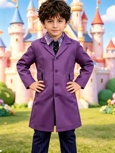 Retro College Style Jacket + Vest + Shirt Cosplay Set, Versatile for Various Themes, Stylish and Practical Kids' Fashion