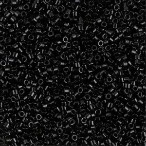 Opaque Black Delica 11/0 beads || DB0010 || Black Miyuki Delica