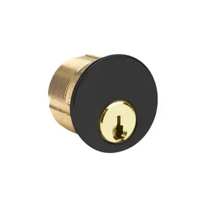 ILCO Grade 1 Mortise Cylinder - 5-Pin, 1" Size, Schlage C Series, Adams Rite Cam, KA2 Keyway, 10B Oil-Rubbed Bronze Door Hardware Cylinder