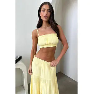 Selina Crop - Yellow