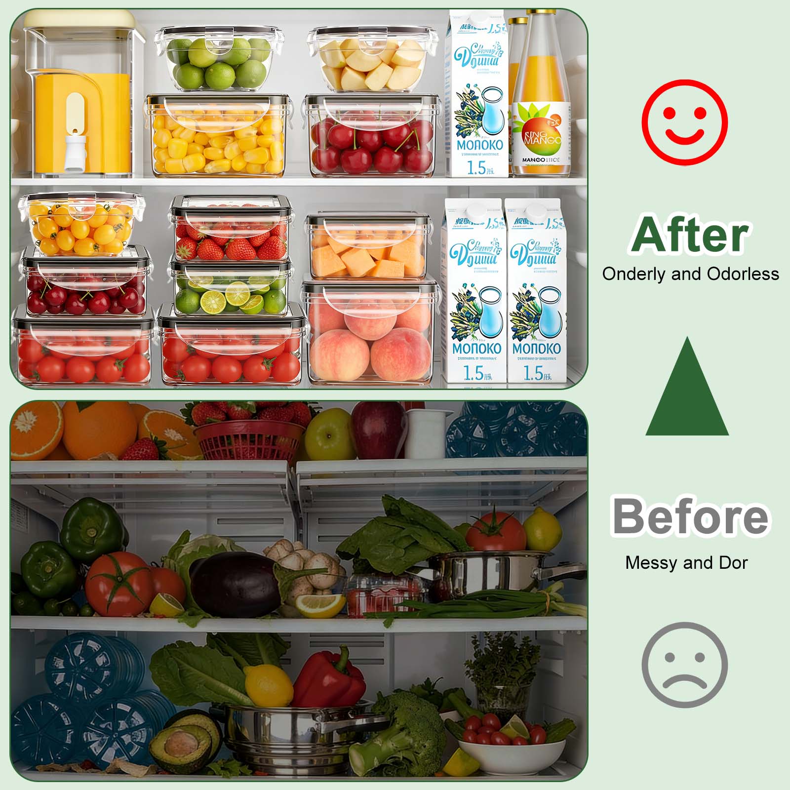 31 Pack Airtight Silicone Food Storage Set Containers with Lids, 85oz BPA-Free Plastic Meal Prep Containers Leakproof, Stackable Kitchen Storage Organizer for Pantry & Fridge, Microwave Dishwasher Safe, Reusable Leftover Containers  Utensils