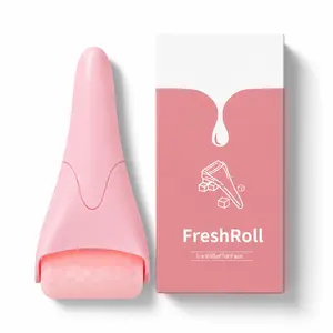 Ice Roller for Face Women, Skin Care Set & Ice Face Roller，Self Care Gifts for Women,Reduces Puffiness and Wrinkle, Facial Massager Tool & Spa Pink Gifts