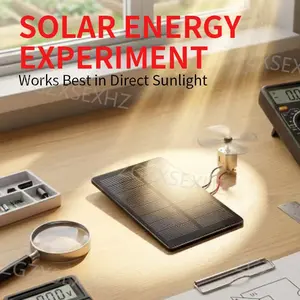 1 PC /5 PC Cable Mini Solar Panel System - 1.5W 4V Solar Panel with Portable, DIY Outdoor Charging Solution for Phones/Cameras/Tablets, Lightweight Compact Solar Panel (Compatible Devices)