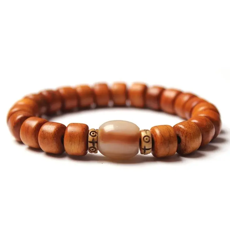 Tibetan Guardian Spirit Wooden Yak Bone Bracelet Jewelry Beads