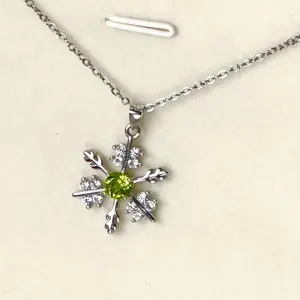 Shining Peridot Necklace, Natural Peridot Necklace, For more jewelry, please move to the live streaming room.