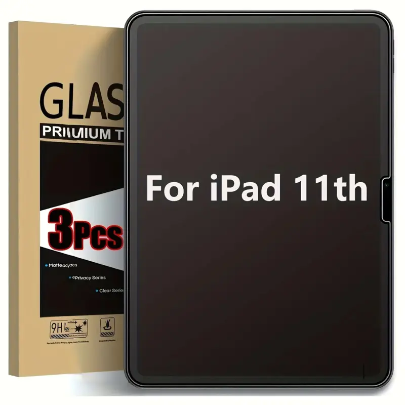 3-piece set, compatible with the 11th generation A16 2025 11inch (A3355 / A3354 / A3356) and the 10th generation 2022 10.9inch iPad models (A2757/A2696) Tablet Protector, Tablet Accessories