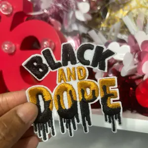 Black and Dope Hat Patch 3 inch