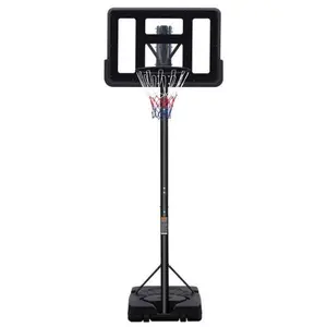 Teenagers Portable Basketball Hoop Height Adjustable Basketball Hoop Stand 7.5ft - 10ft With 44 Inch Backboard And Wheels For Adults Teens