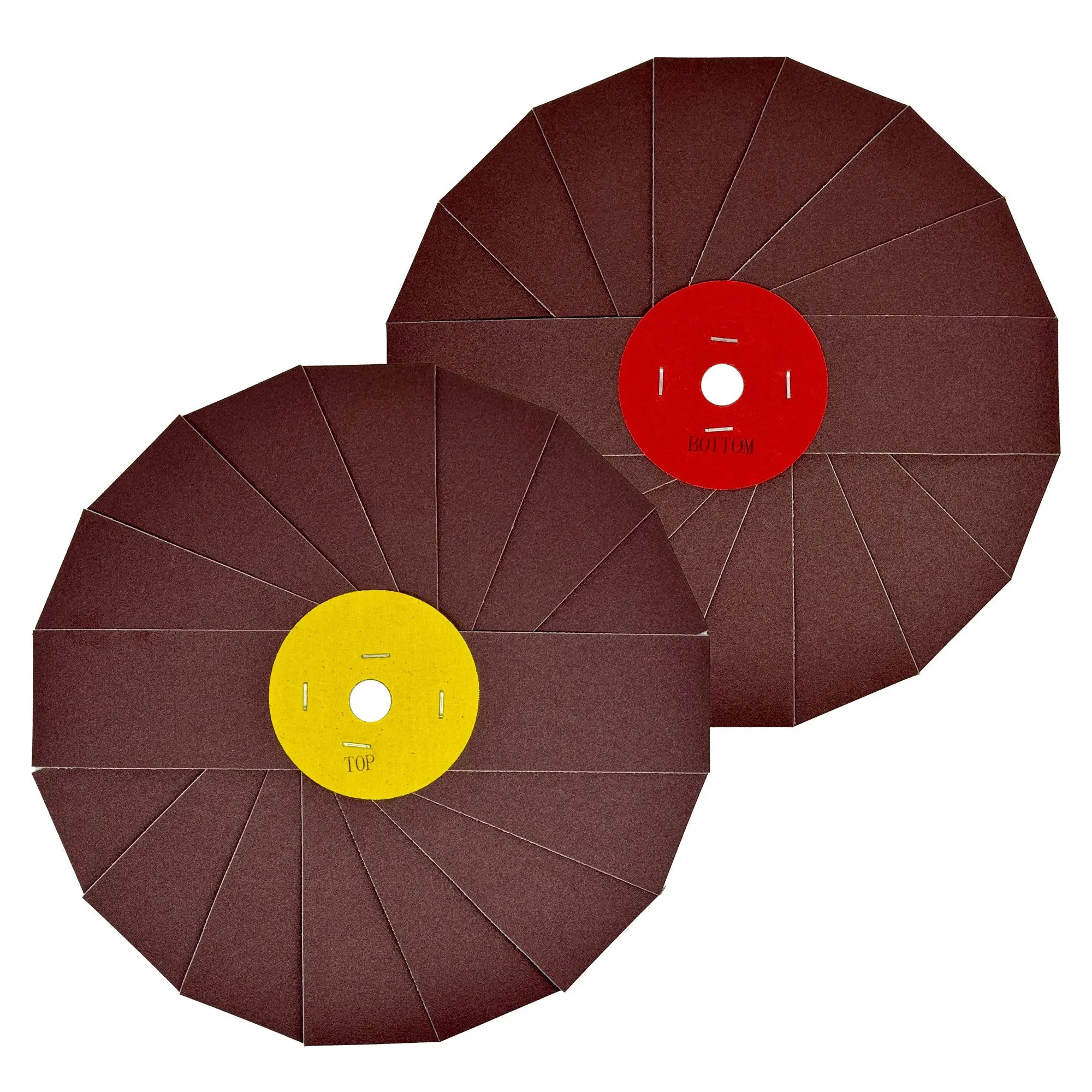 Renegade Products 10" Abrasive Pinwheel | Aluminum Oxide Flap Wheel for Rust, Oxidation & Pitting Removal on Metal Surfaces Renegade Products 10" Abrasive Pinwheel | Aluminum Oxide Flap Wheel for Rust, Oxidation & Pitting Removal on Metal Surfaces