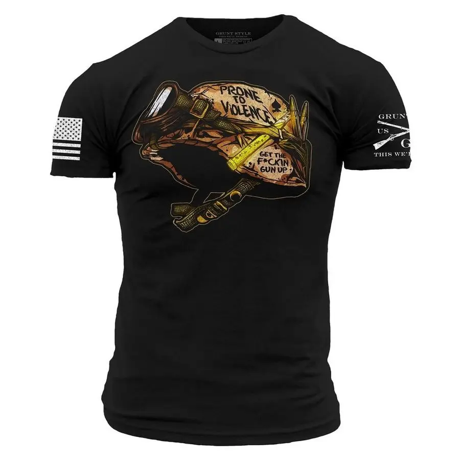Prone To Violence T-Shirt - Black