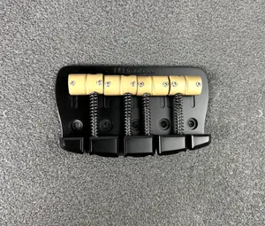 Sterling By Music Man Replacement AlBridge Parts SMMQ420 "MM Style" 4-String Bridge for Sterling, OLP, and Overseas Basses (SMMQ 420 Satin Black)