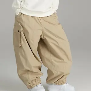 Winter Snow Trousers Loose Waterproof Windproof Snowboard Pants Men Women Pant Outdoor Sports Multi-Pocket Casual Ski Clothes Menswear Gamis gaucho slim fit