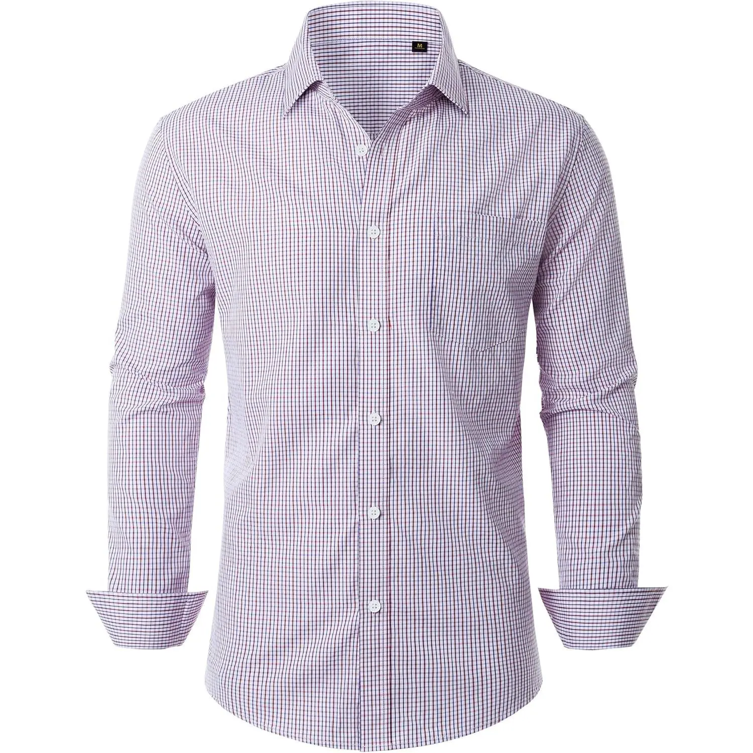 White Red Navy Blue Check