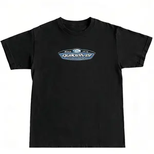Vintage 90s Quiksilver Skateboarding & Surfing Unisex Crew Neck Tees    Casual Short-Sleeve Top world tshirts