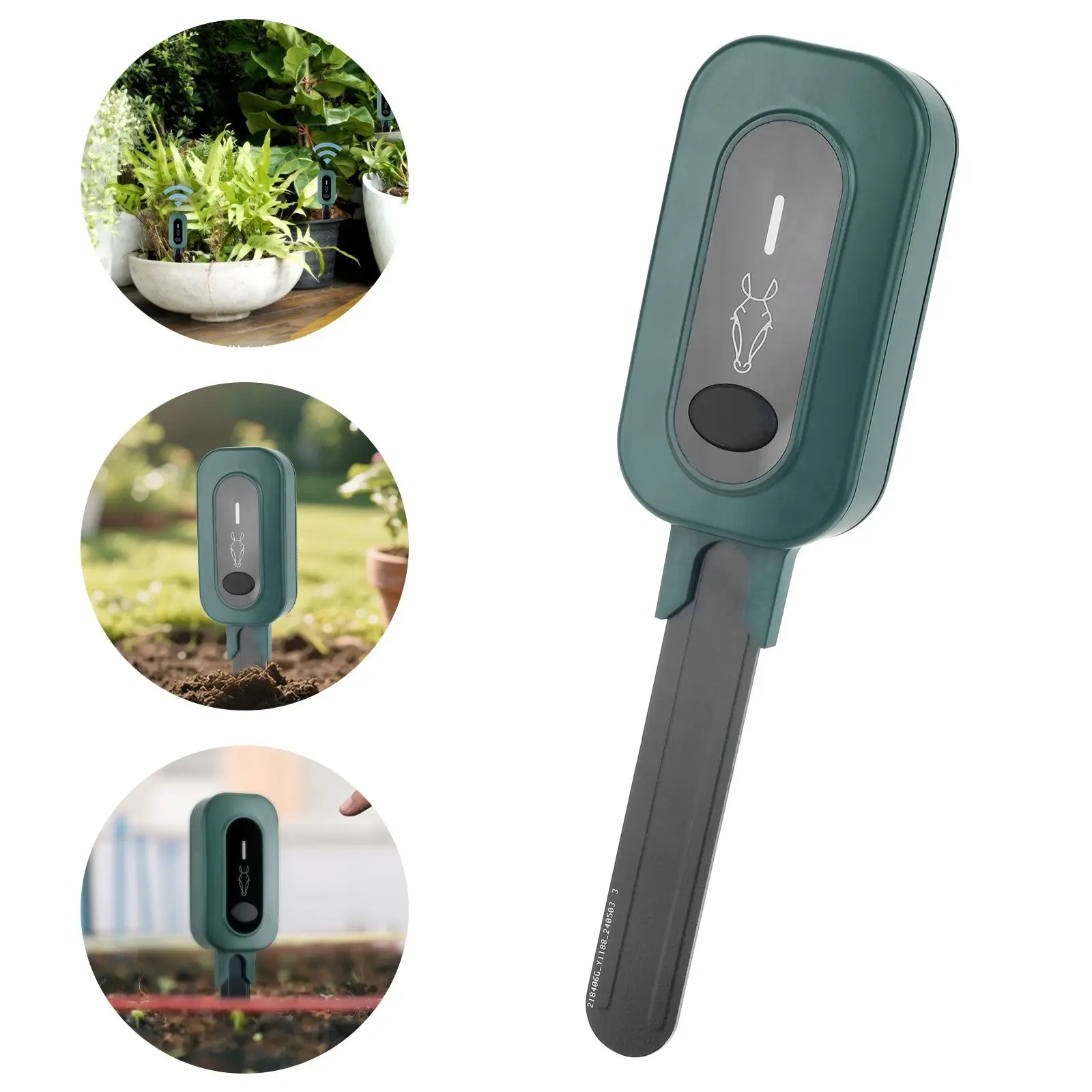 Smart Soil Sensor Meter - Moisture Temperature Light Monitor, Multifunctional Wireless Soil Analyzer, Humidity Measuring Tool, Suitable for Indoor Outdoor Garden Plants