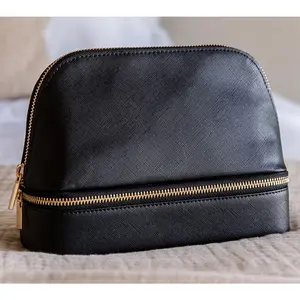 Youzey Jetsetter Travel Vegan Leather Cosmetic& Jewelry Case