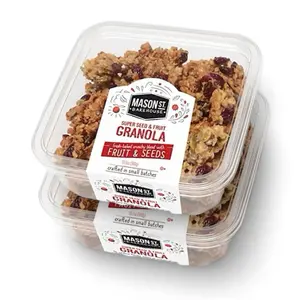 Mason Street Bakehouse Super Seed & Fruit Granola | 10.5 Oz, Pack of 2 | Protein & Fiber-Rich Breakfast Cereal | Gluten-Free & Nutrient-Packed Snack