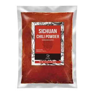 Soeos Sichuan Chili Powder,16oz (454g), Medium Hot, Dried and Crushed Red Chili Pepper Flakes, Premium Chili Powder for Pizza, Chowder, Seafood, and Pasta Spice Natural Flavor
