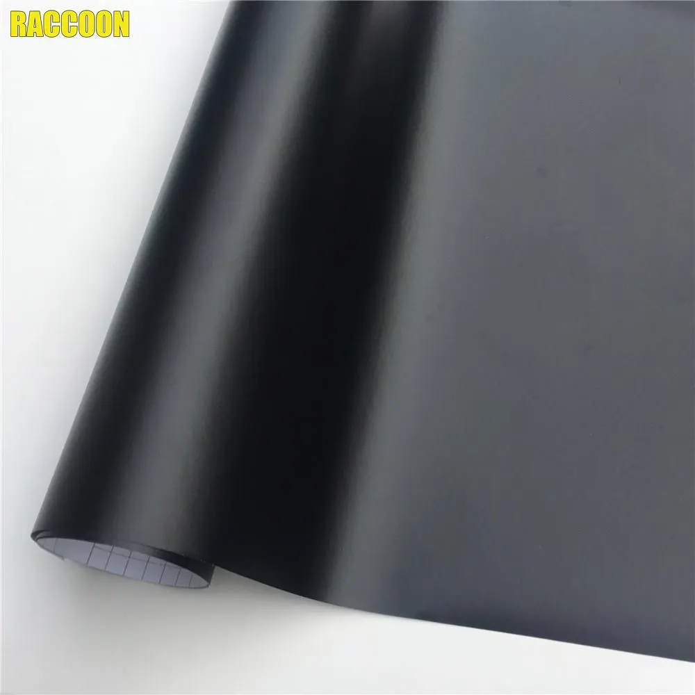 Premium Black Matte Vinyl Auto Self Adhesive Film Car Body Wrap Vehicle Foil Sticker Computer Decal Laptop Skin Air Bubble Free