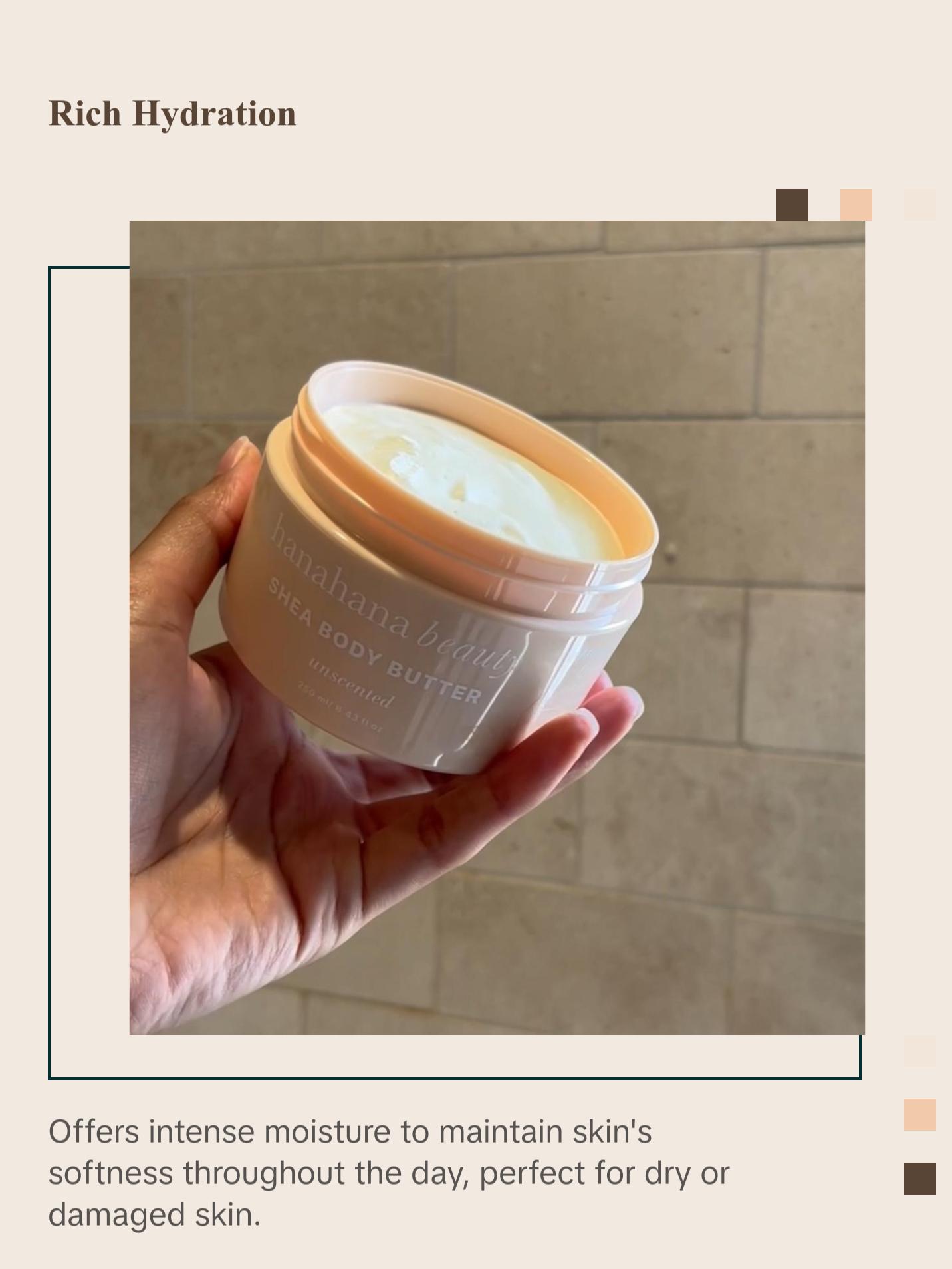 Unscented Shea Body Butter for Skin Moisturizing and Repair - Body Care