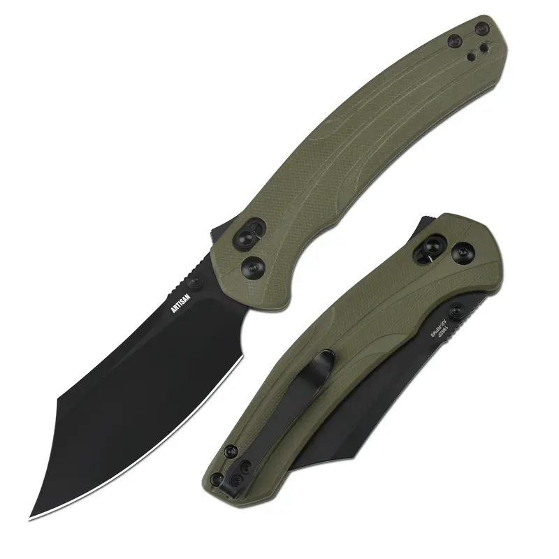 Artisan Cutlery Simoon Compact EDC Pocket Knife - AR-RPM9 Steel Blade, G10 Handle, Recoil Lock - Portable Survival Gear for Camping, Fishing Tasks, Edc Knives