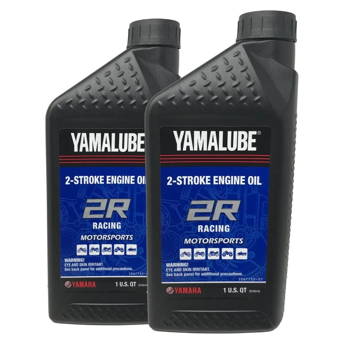 Yamaha Genuine OEM Yamalube 2R Racing Oil LUB-2STRK-R1-12 - 2 Pack