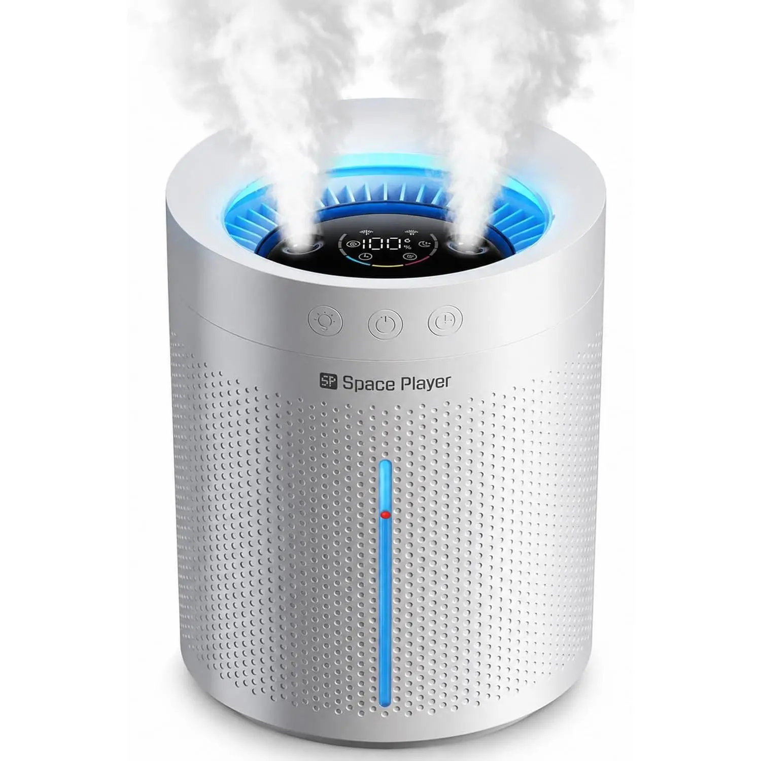 Space Player 3L Cordless Quiet Cool Mist Humidifier for Bedroom, Dual Mist | Cordless or plugged-in use; 4000mAh battery, 3L top-fill, dual mist, as low as 23dB, 2/4/8H timer, for rooms up to 269 sq ft