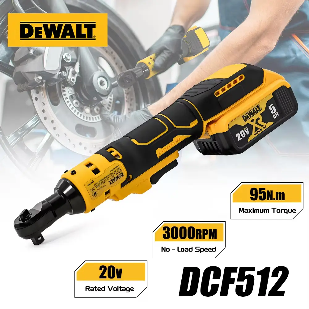 Dewalt DCF512  20V Cordless Electric Brushless Ratchet Wrench Impact Wrench Lightweight Wireless Power Tool variable speed trigger torque brushless impact gun dcf