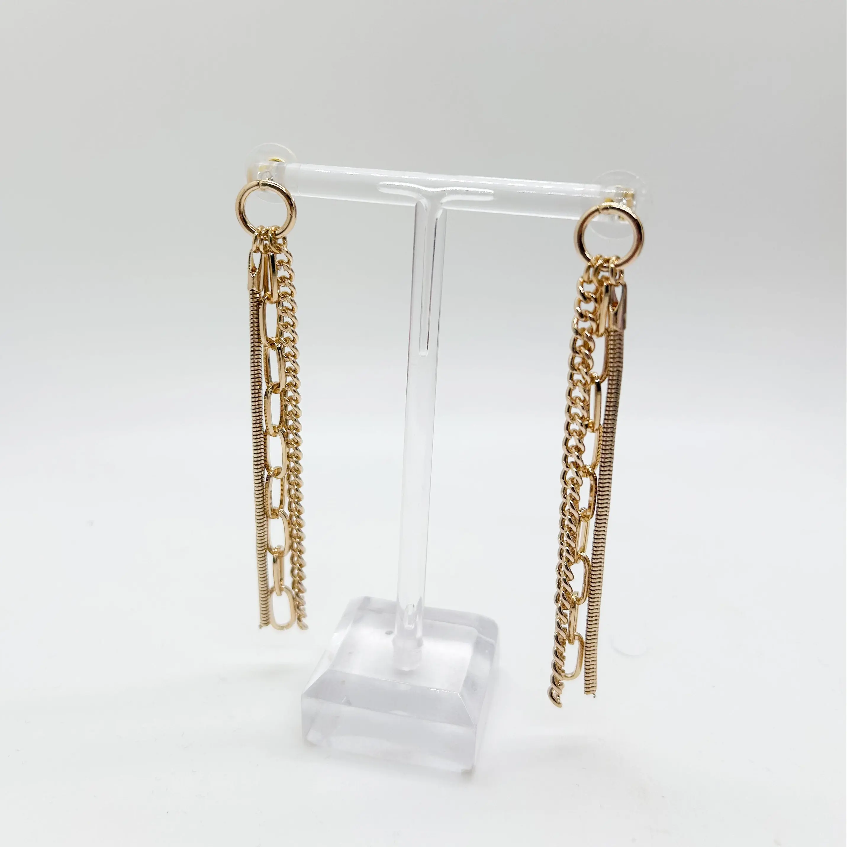 Triple Chain Earrings