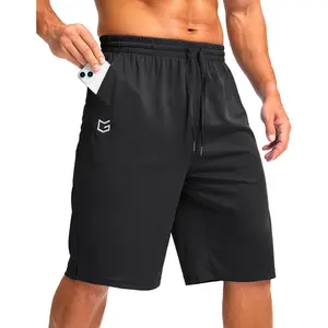 G Gradual Men's Athletic Shorts with Pockets 11" Long Basketball Shorts Lightweight Quick Dry Gym Workout Shorts for Men