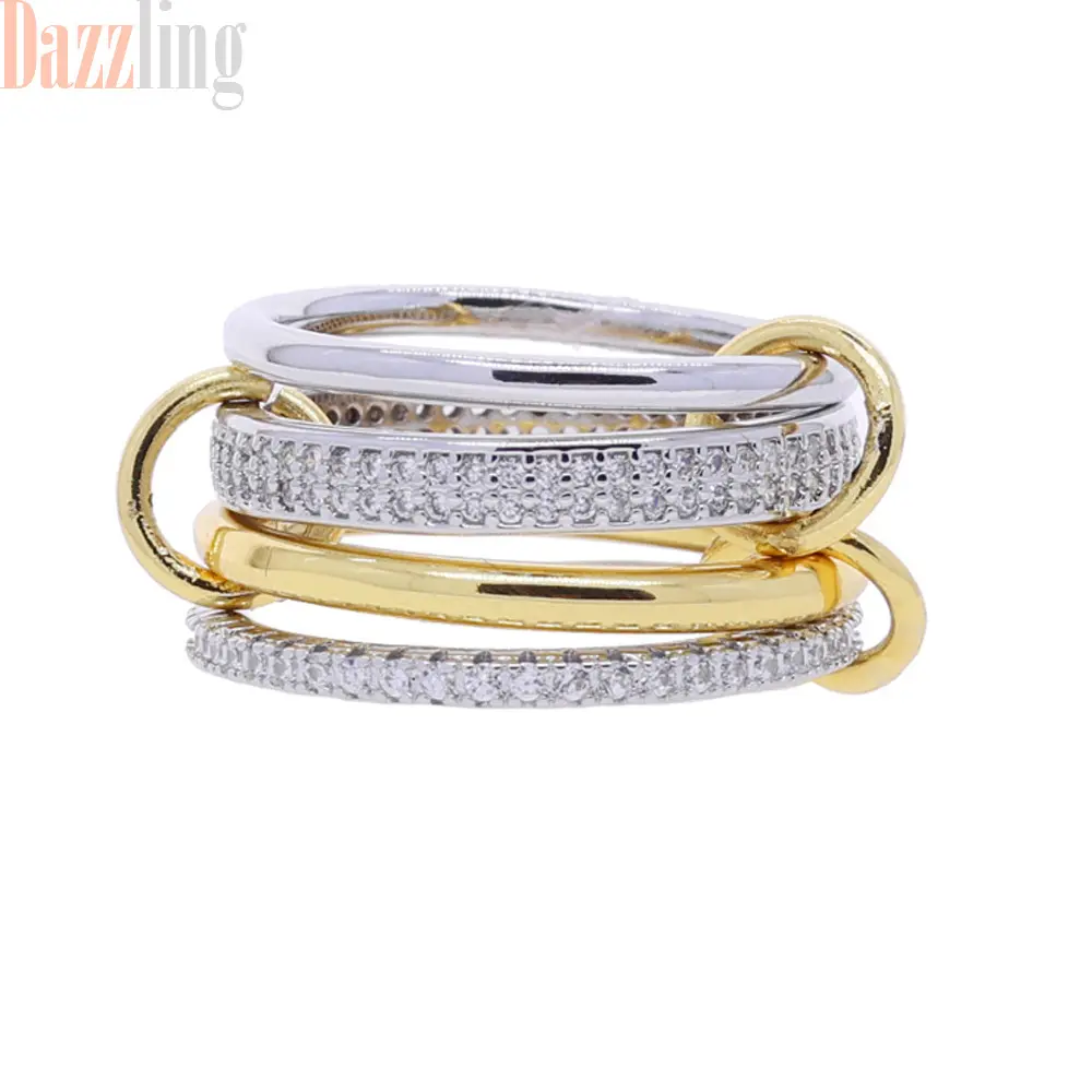 Double color double row with 4 rings