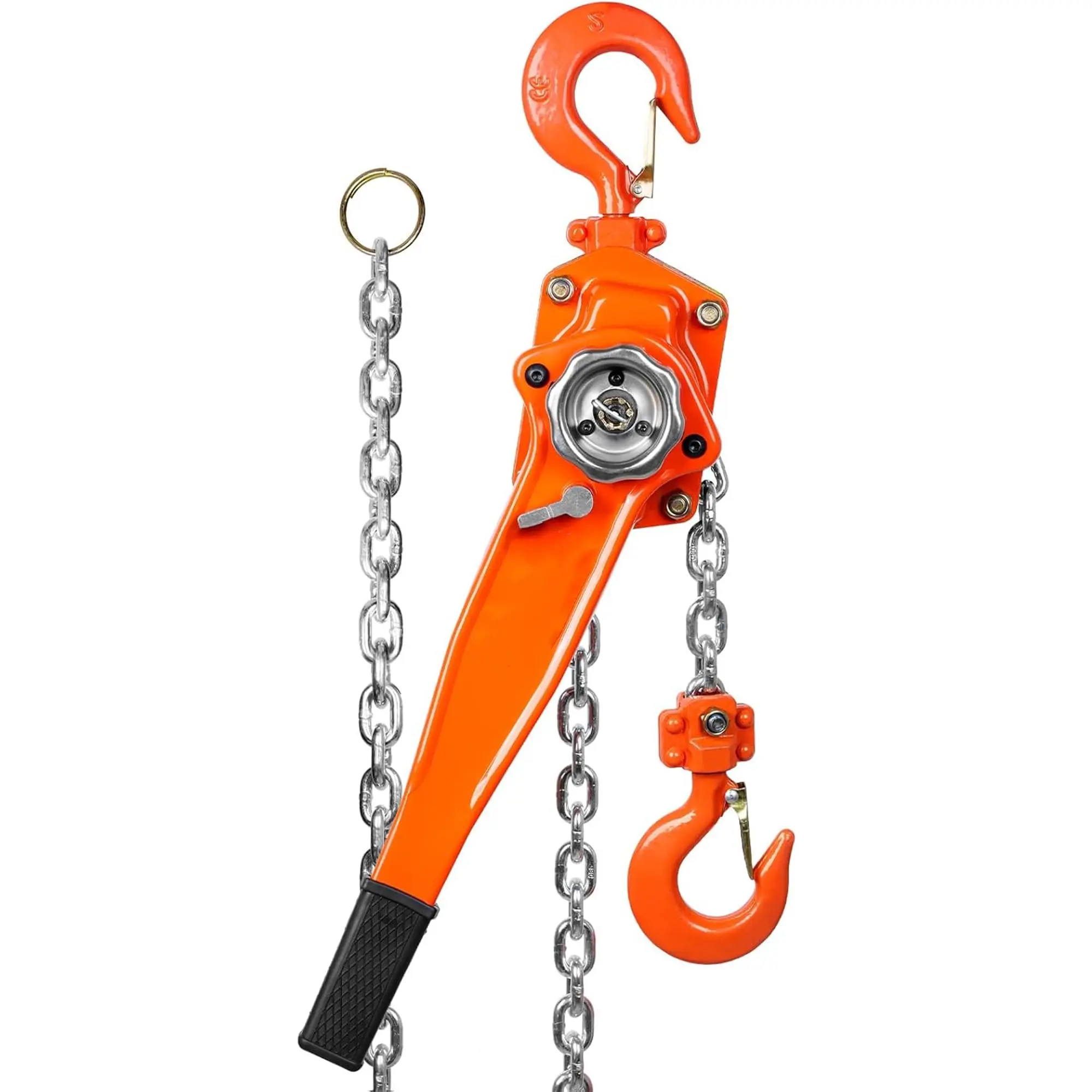 Garvee Manual Lever Chain Hoist 3 Ton 6600 lbs, 20 FT Come Along with G80 Galvanized Steel Chain & Weston Double Pawl Brake, 360° Swivel Hook for Garage, Factory, Dock, Unpowered Lifting