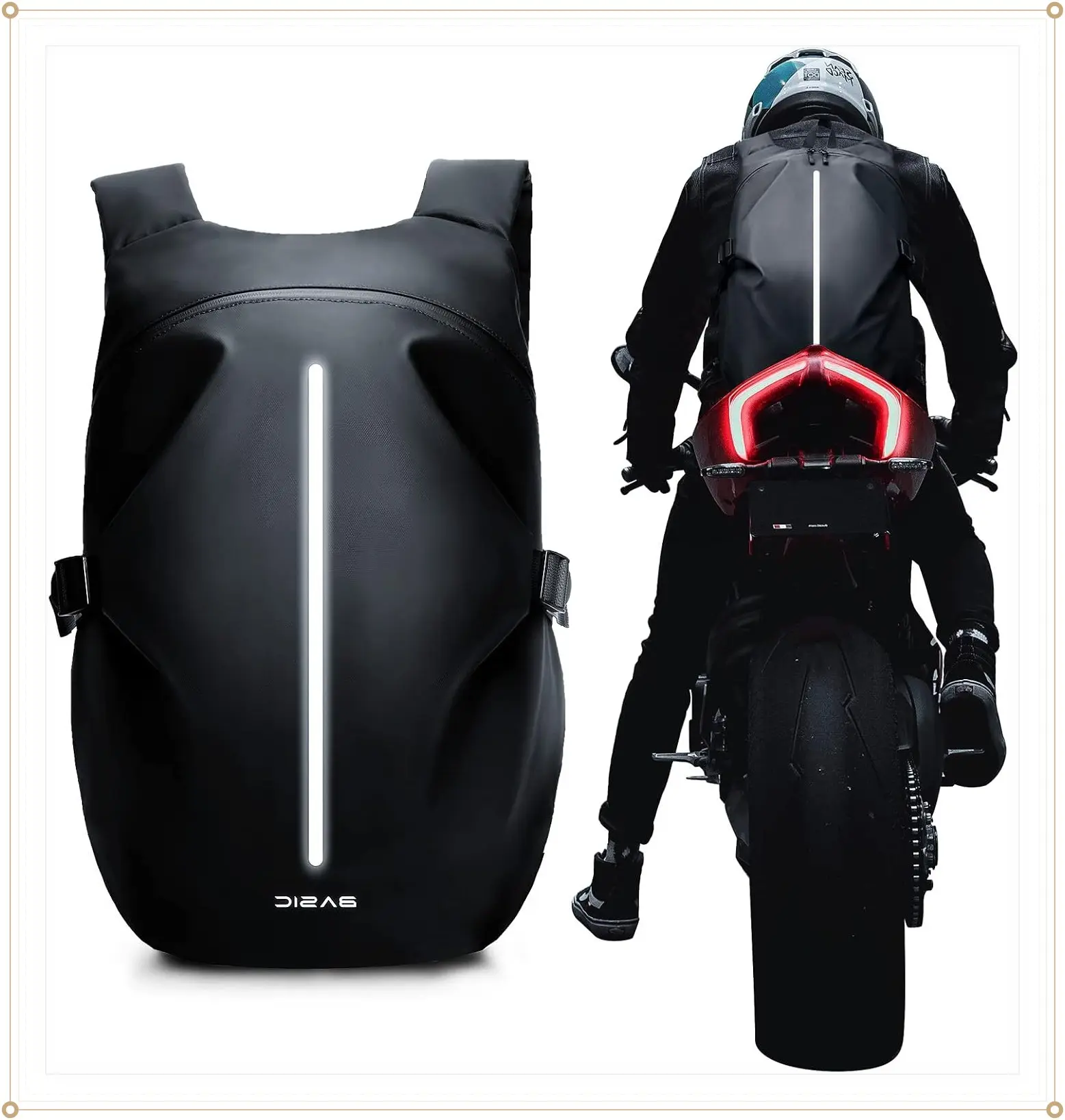 Motorcycle Backpack, Motorcycle Backpacks for Men and women, Waterproof Motorcycle Backpack, Helmet Bag Bookbag for riding, OutingGift