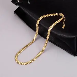 Eli Choker Gold Stainless Steel Necklace with Braided Design for Everyday Wear