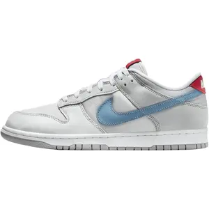 Men's Nike Dunk Low QS Metallic Silver/Aegean Storm (HF0391 001)