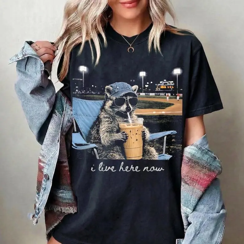 Racoon Funny Ballfield Shirt, Baseball Mama Style Shirt, Softball Shirt, Travel Baseball Shirt Tournament, Softball Ball Mom Shirt