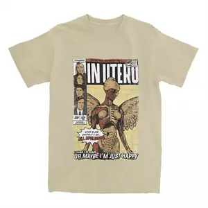 Casual In Utero Nirvana Rock Band T Shirt Men Women 100% Cotton Tee Shirt Adult Clothes
