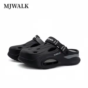 [MJWALK]Unisex Sporty Slip on Clogs，Casual Comfortable Breathable Beach Water Sandals,Soft Non-Slip Sports Slippers for Indoor & Outdoor