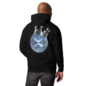 Elev8minds Quantum Silver XRP Crowned Adult Unisex Hoodie