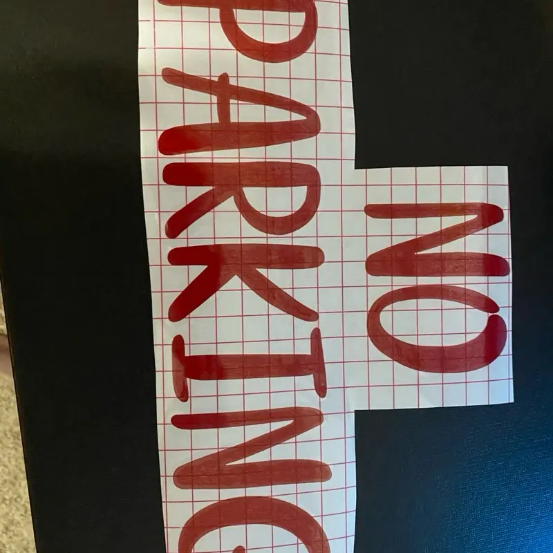 No parking sticker