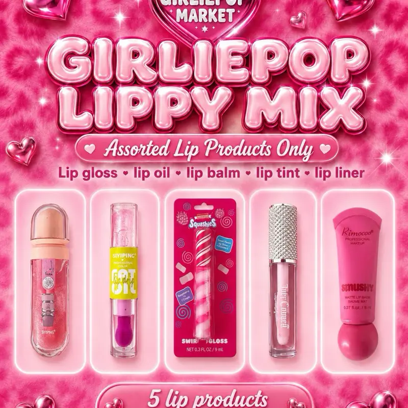 Lipgloss, Lip Balm, & Lip Tints Mixed Bag, Lip Makeup Sets 5/10/20